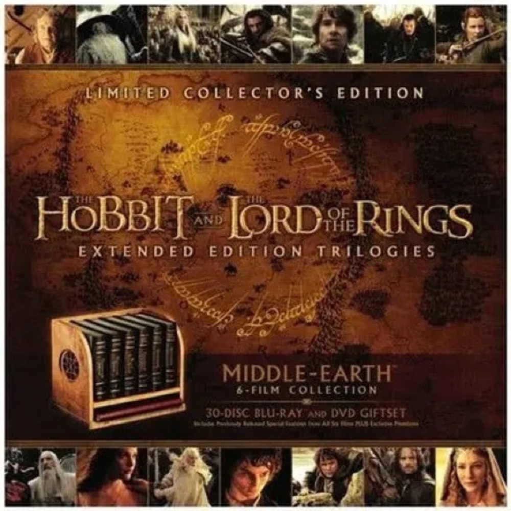hobbit and lord of the rings extended edition trilogies collectors edition - Picture 1 of 8